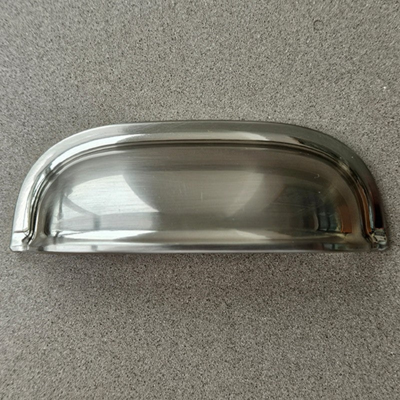 Puxador Metal Concha Níquel Escovado 88mm - C3274