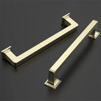 Puxador Metal Alça Dourado Escovado Fosco 128mm - C3401