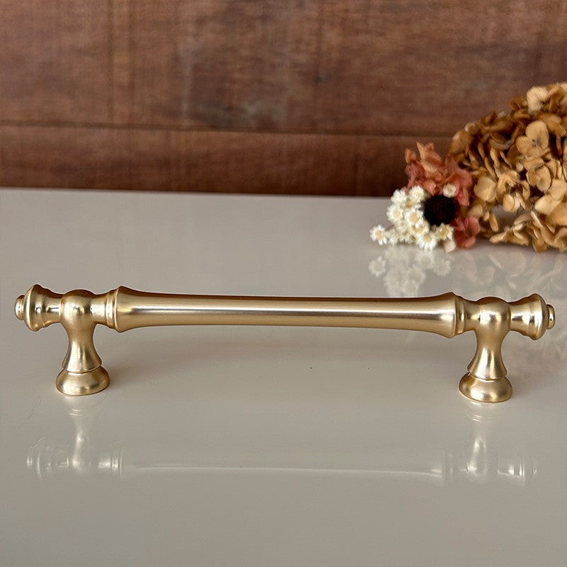 Puxador Metal Alça Dourado Escovado Escovado Fosco 128mm - C3409