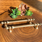 Puxador Metal Alça Dourado Escovado Escovado Fosco 128mm - C3409