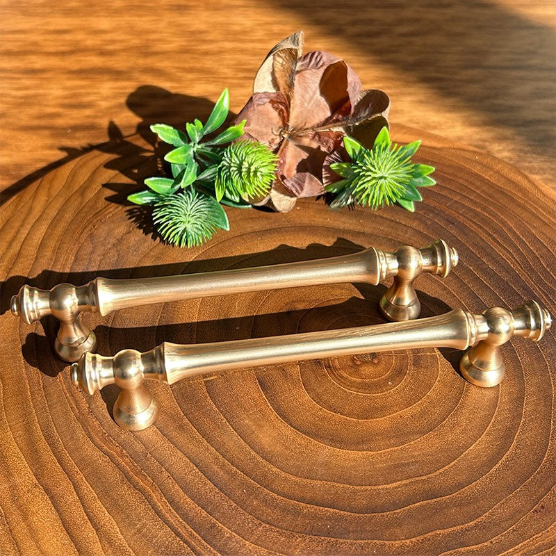 Puxador Metal Alça Dourado Escovado Escovado Fosco 128mm - C3409