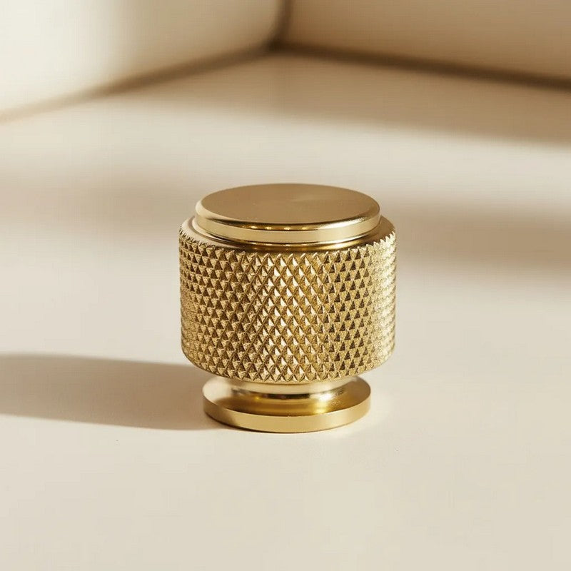 Puxador Ponto 25mm Dourado Semibrilho - C3411