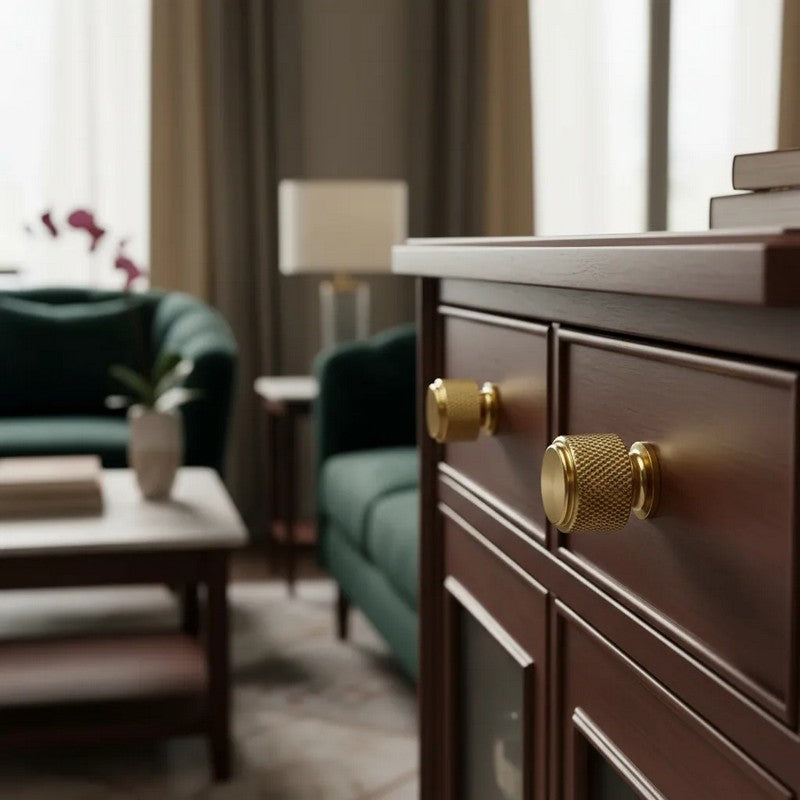 Puxador Ponto 25mm Dourado Semibrilho - C3411