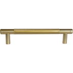 Puxador Metal Alça Dourado Semibrilho 128mm - C3412