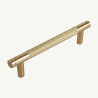Puxador Metal Alça Dourado Semibrilho 128mm - C3412