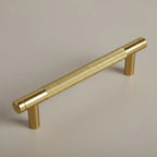 Puxador Metal Alça Dourado Semibrilho 128mm - C3412