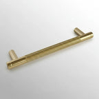 Puxador Metal Alça Dourado Semibrilho 128mm - C3412