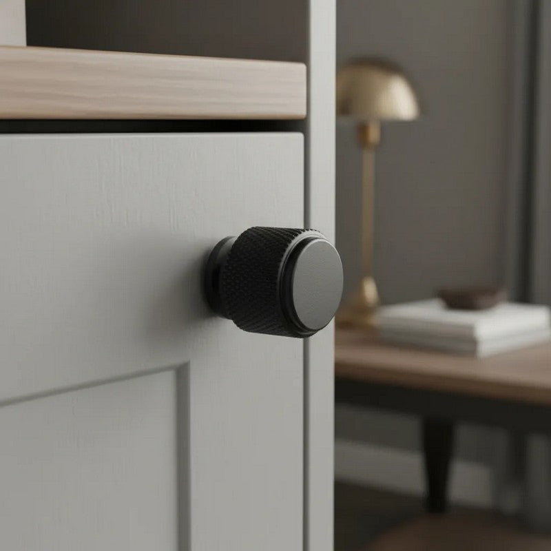 Puxador Ponto 25mm Preto Fosco - C3413