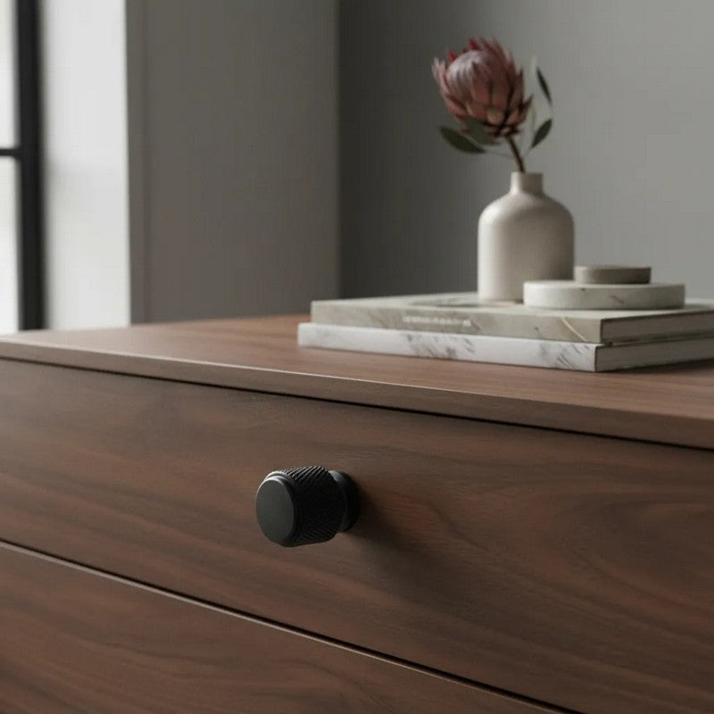 Puxador Ponto 25mm Preto Fosco - C3413