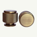Puxador Ponto 25mm Dourado Bronze Escovado - C3421
