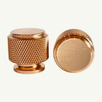 Puxador Ponto 25mm Dourado Gold Escovado - C3451
