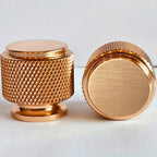 Puxador Ponto 25mm Dourado Gold Escovado - C3451