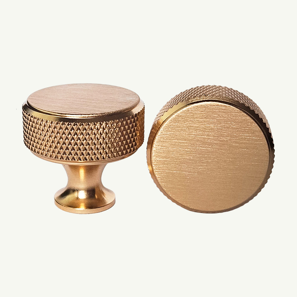 Puxador Ponto 30mm Dourado Gold Escovado - C3453