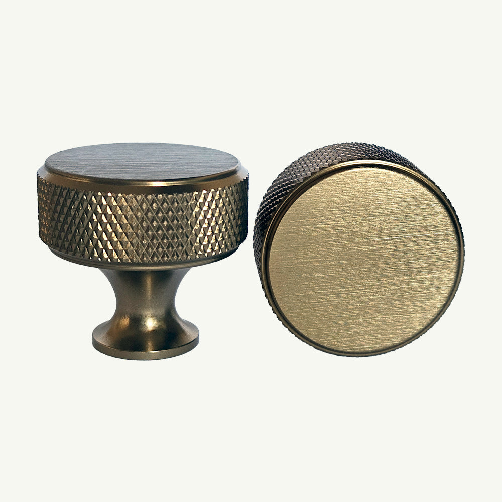 Puxador Ponto 30mm Dourado Bronze Escovado - C3454