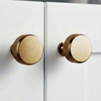 Puxador Ponto 30mm Dourado Bronze Escovado - C3454