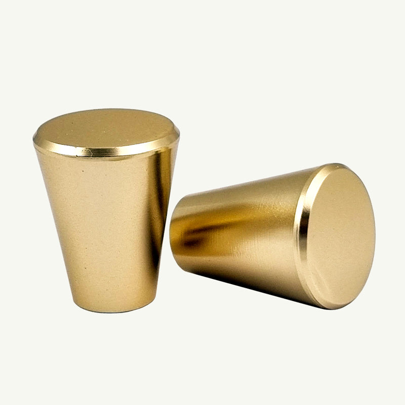 Puxador Metal Redondo Dourado Fosco  - C3607