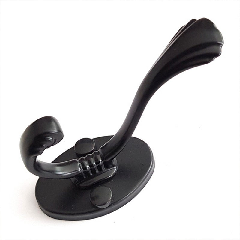 Gancho Duplo 11cm Preto - C4003