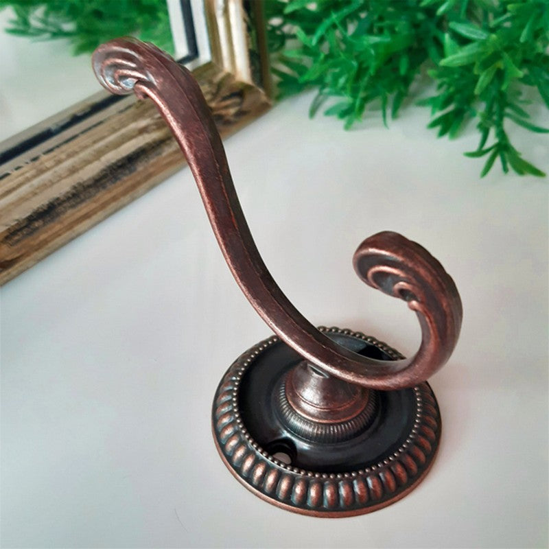 Gancho Duplo Colonial Cobre Antigo - C4013