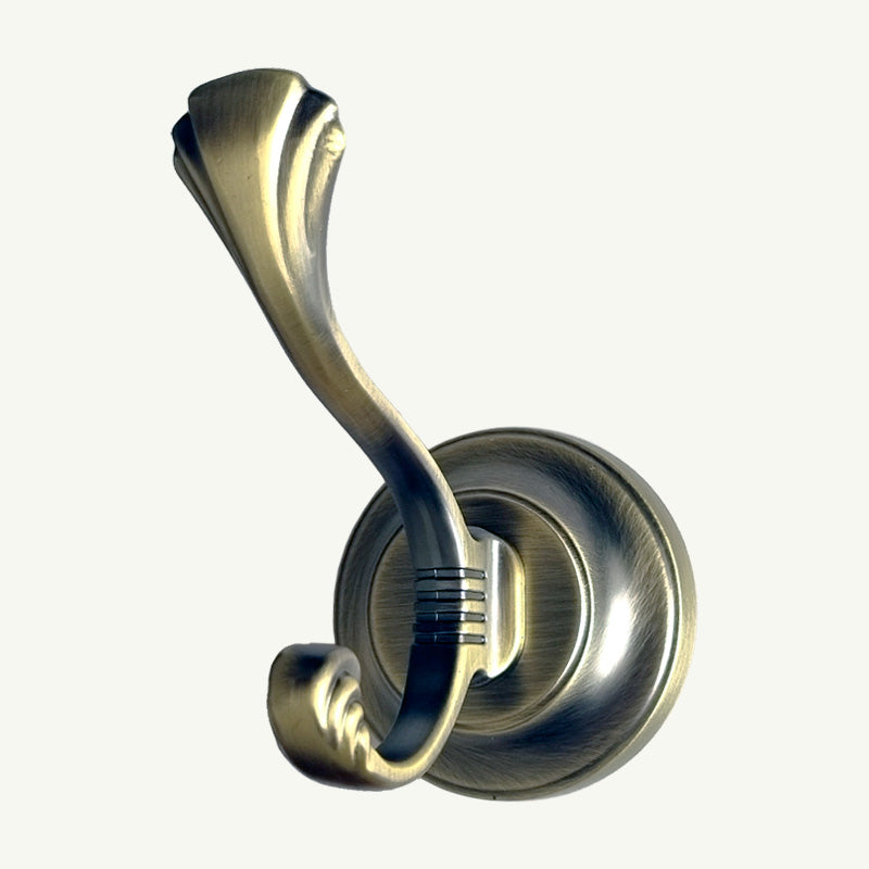 Gancho Duplo Colonial Premium Bronze Antigo - C4017