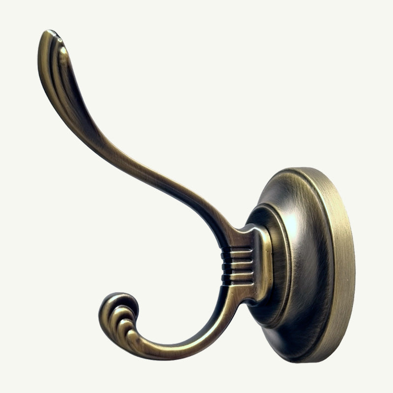 Gancho Duplo Colonial Premium Bronze Antigo - C4017