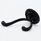 Gancho Duplo Colonial Antique Preto Fosco - C4024
