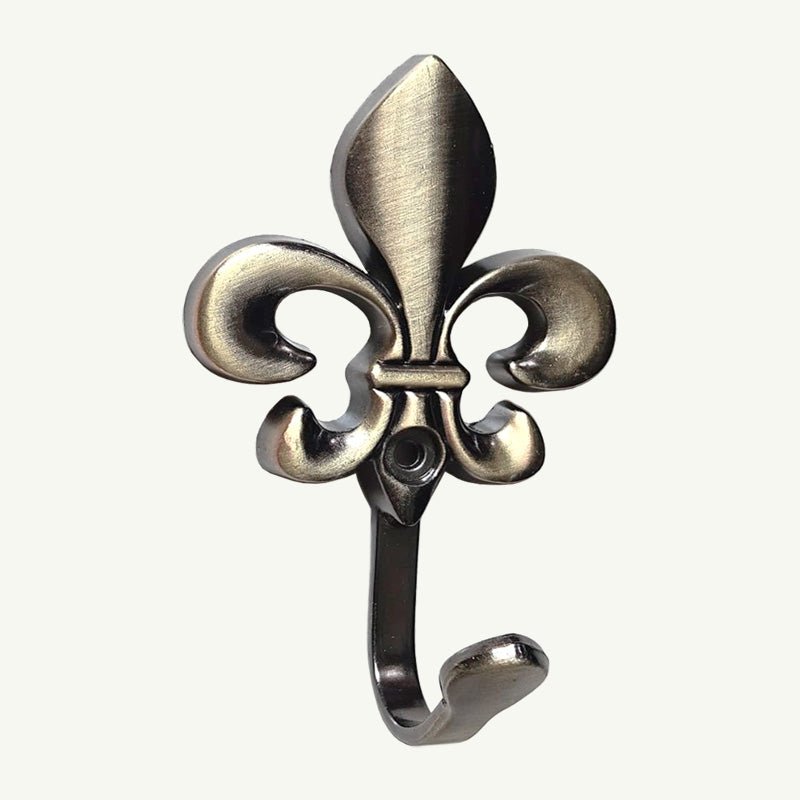 Gancho Flor de Lis Colonial Ouro Velho - C4030