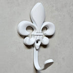 Gancho Flor de Lis Colonial Branco - C4034