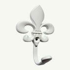 Gancho Flor de Lis Colonial Branco - C4034