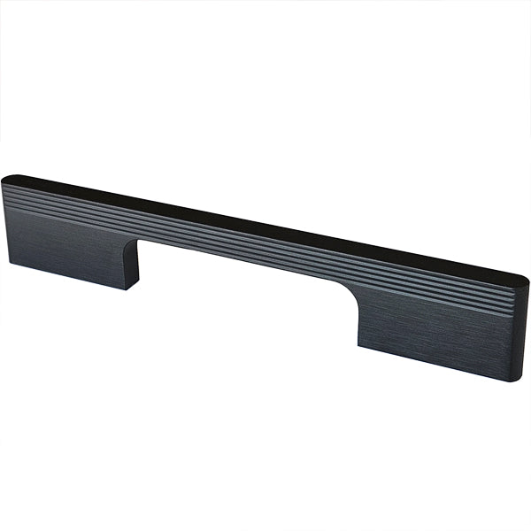 Puxador Metal Alça Preto Escovado Fosco 147mm - C3609