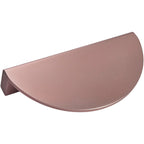 Puxador Gaveta Armário Meia Lua 96mm Rosê Rosegold Fosco - C3180